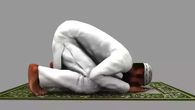 muslim prayer 3d model 3D model