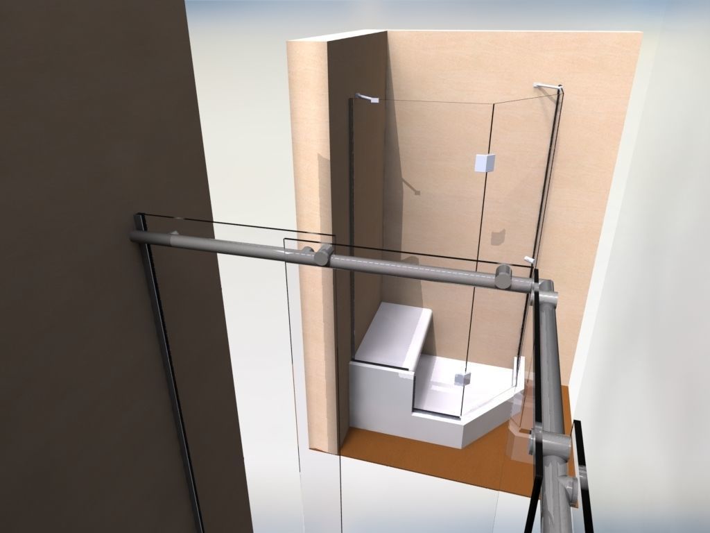Shower screens 3D model_1