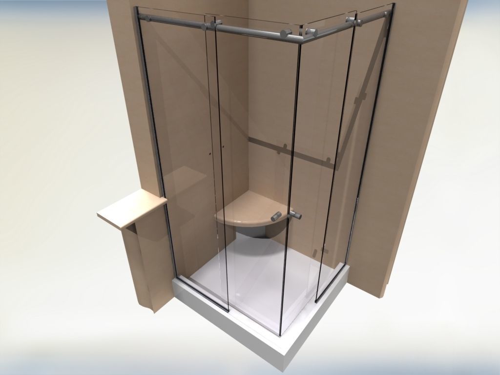 Shower screens 3D model_4