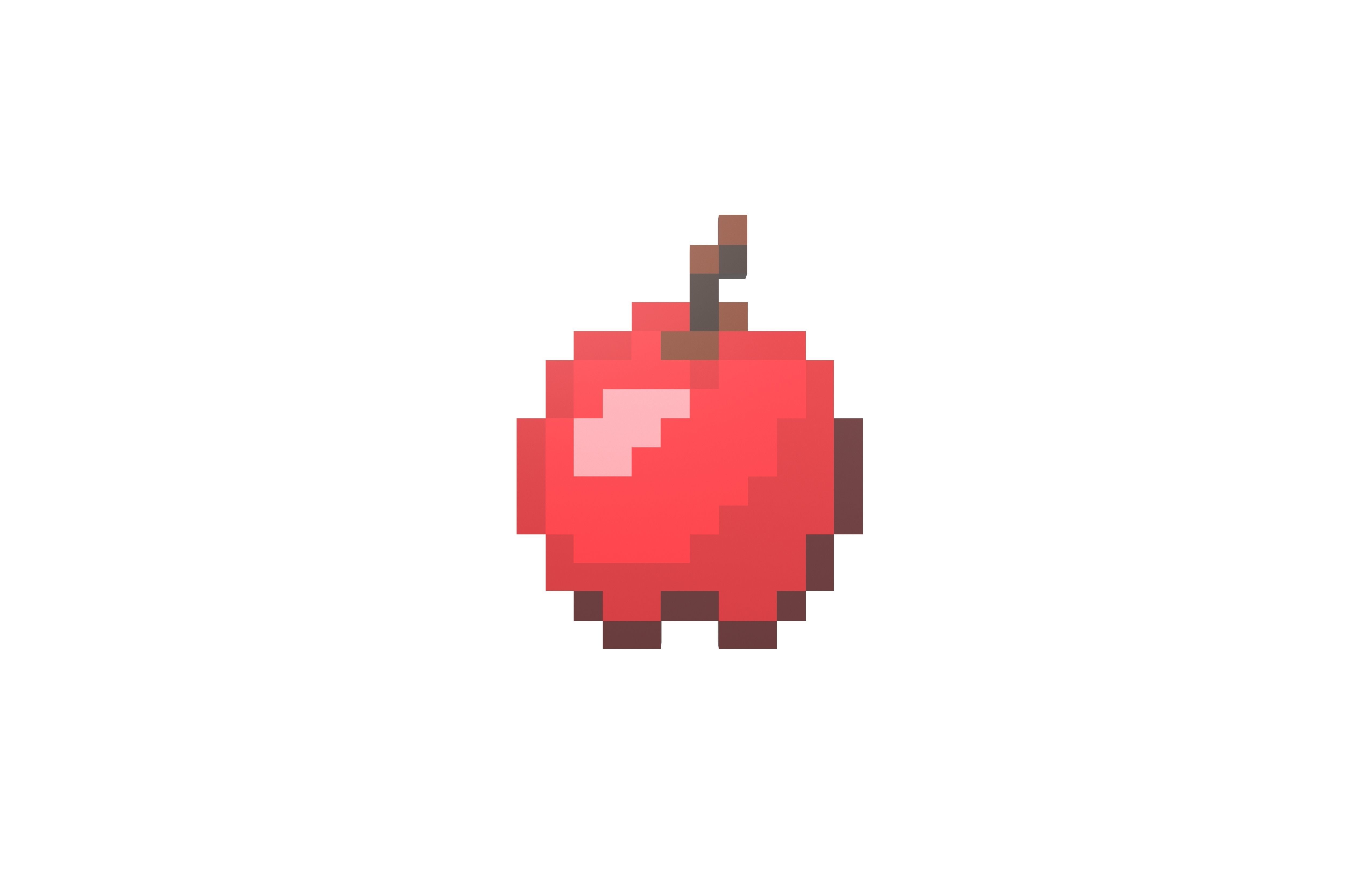 3D model Pixel Apple v1 001 VR / AR / low-poly | CGTrader