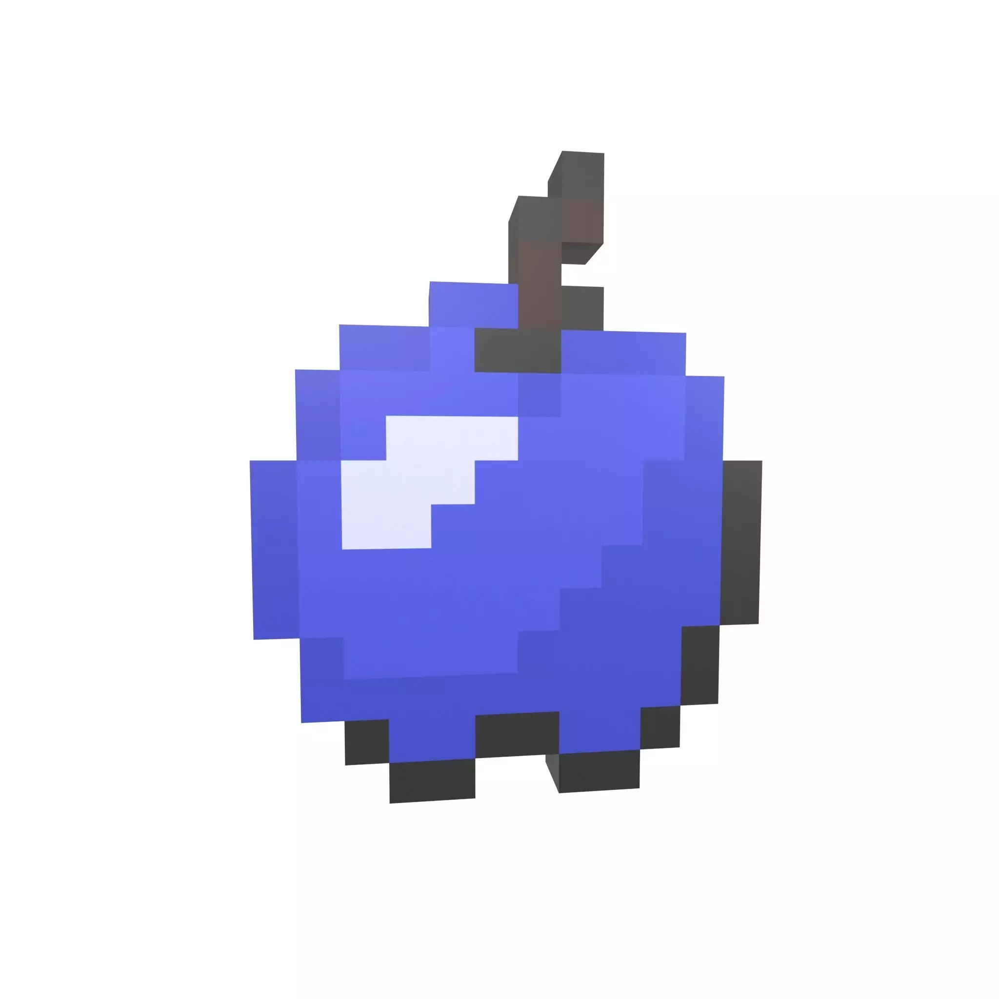 Pixel Apple v1 006 Low-poly 3D model_0