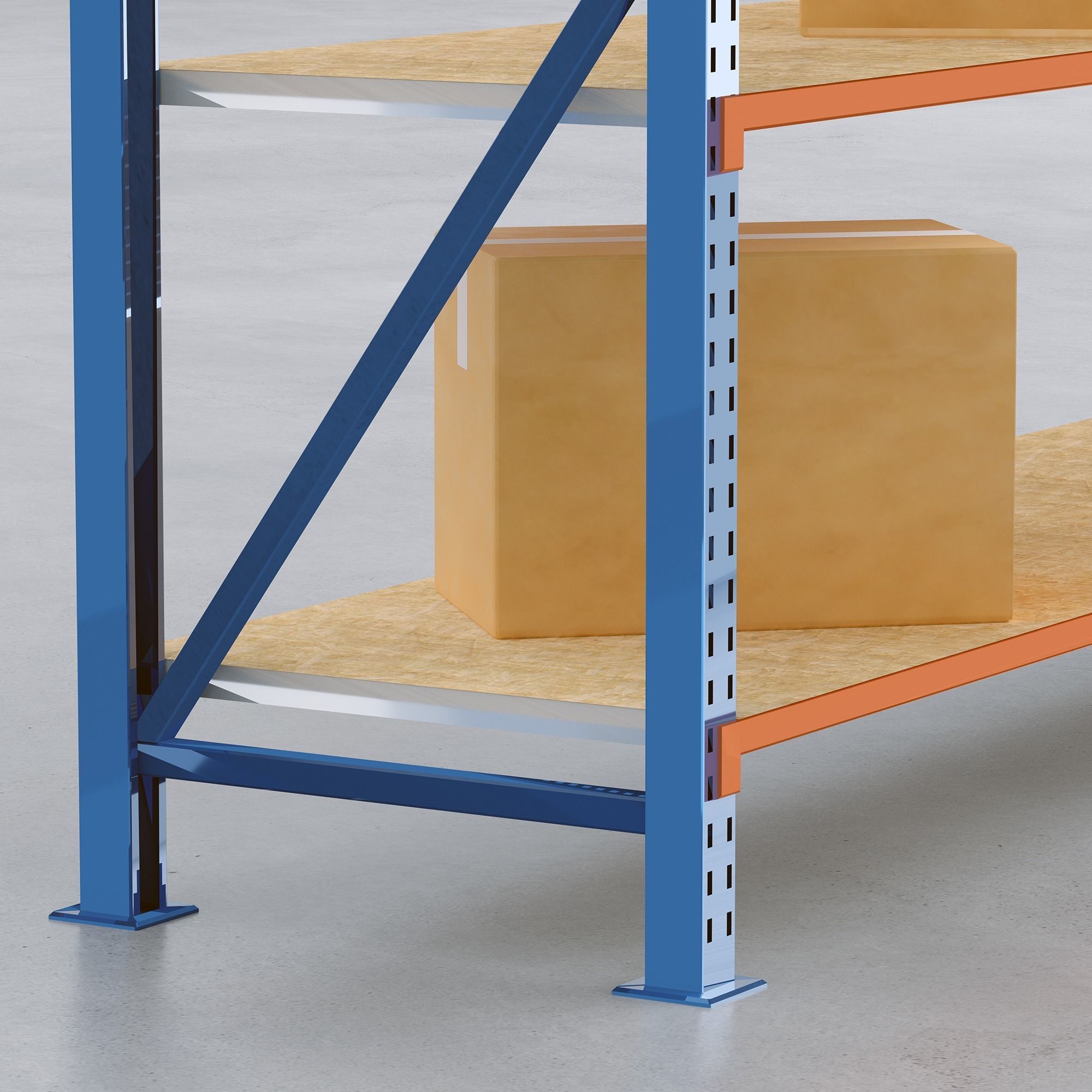 Coloured Warehouse Rack  3D model_10