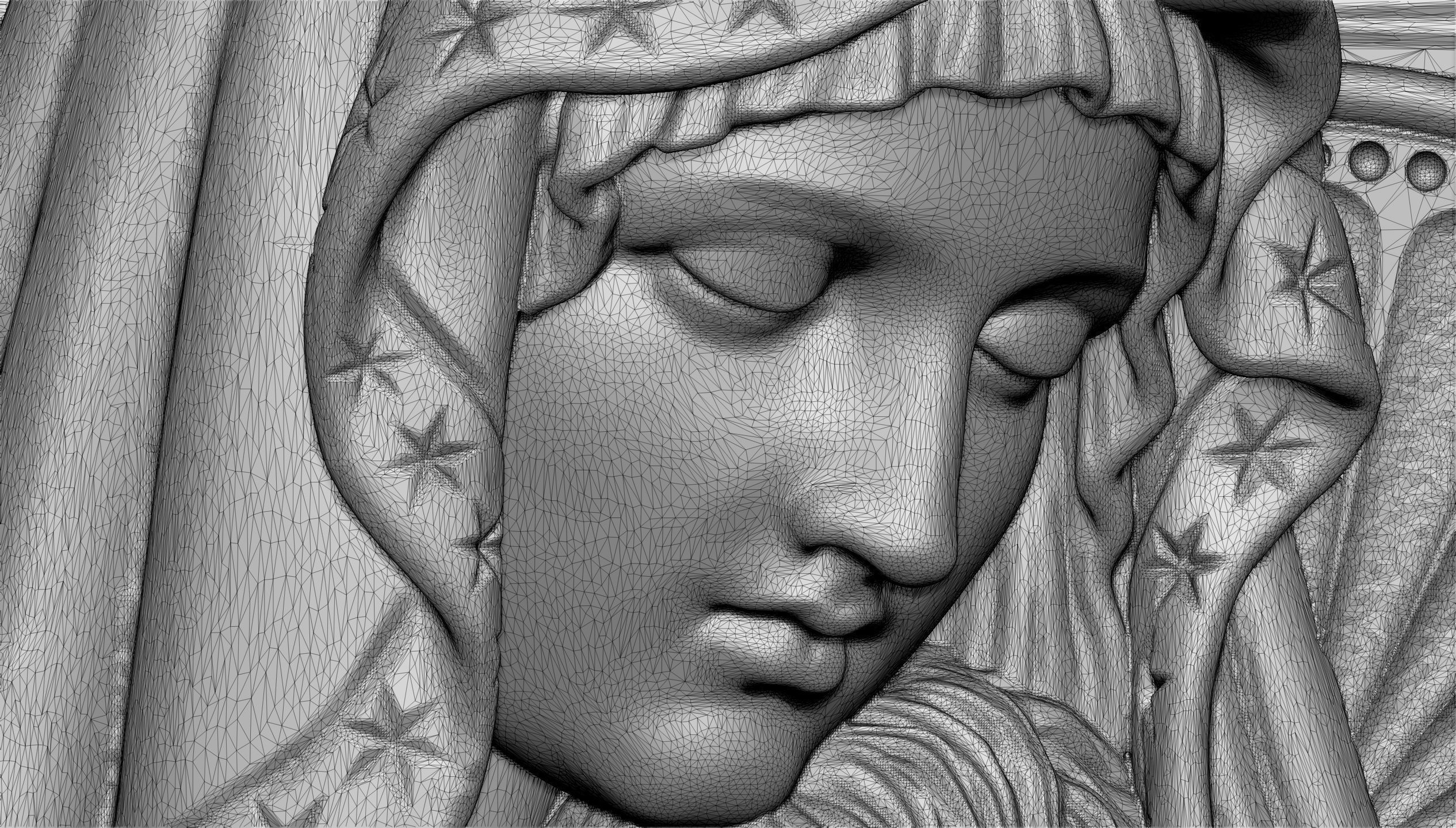 Mary with Baby Jesus no 3 3D print model_6