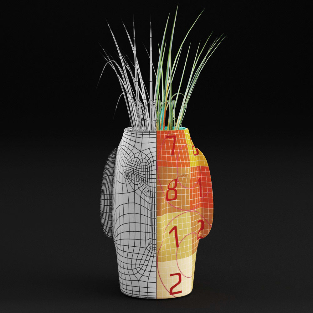 Amenna vase 3D model_9