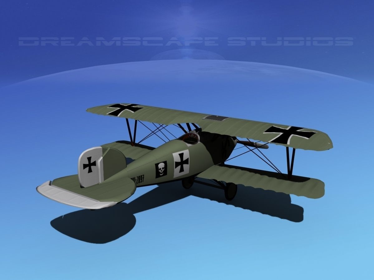 Albatross D III Fighter V04 3D model_5