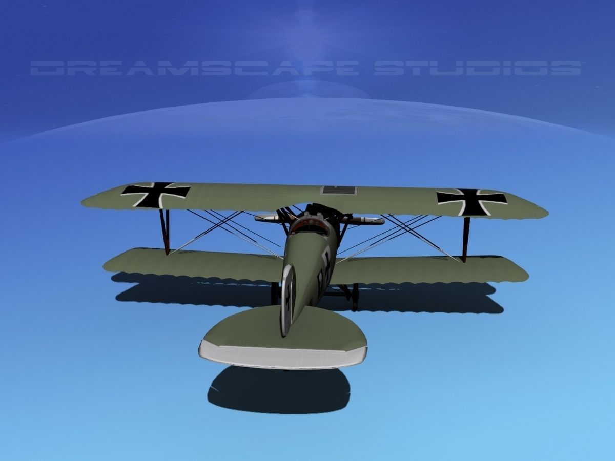 Albatross D III Fighter V04 3D model_6