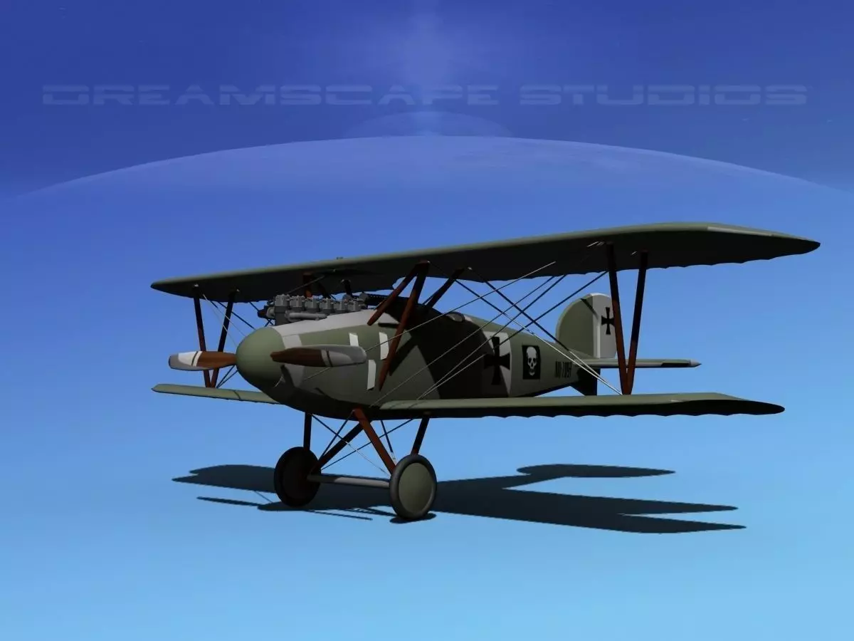 Albatross D III Fighter V04 3D model_0