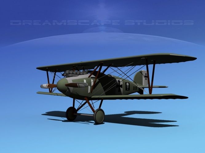  Albatross D III Fighter V04 3D model