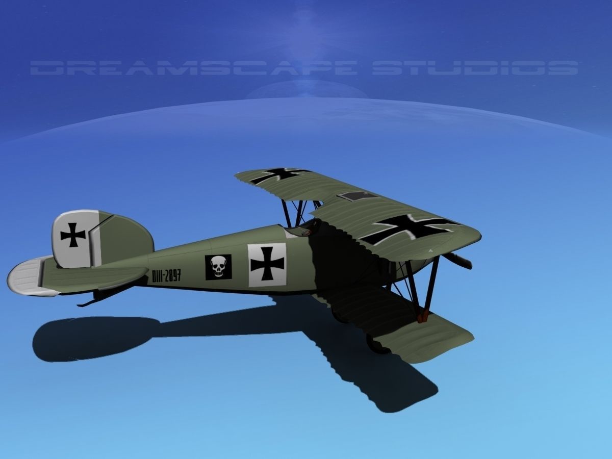 Albatross D III Fighter V04 3D model_4