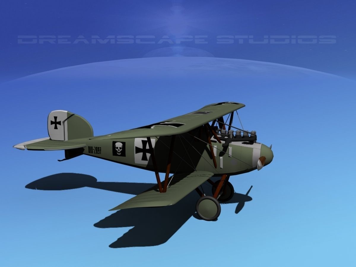 Albatross D III Fighter V04 3D model_3