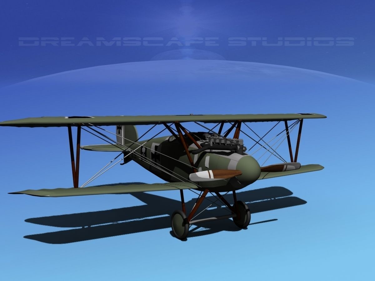 Albatross D III Fighter V04 3D model_2
