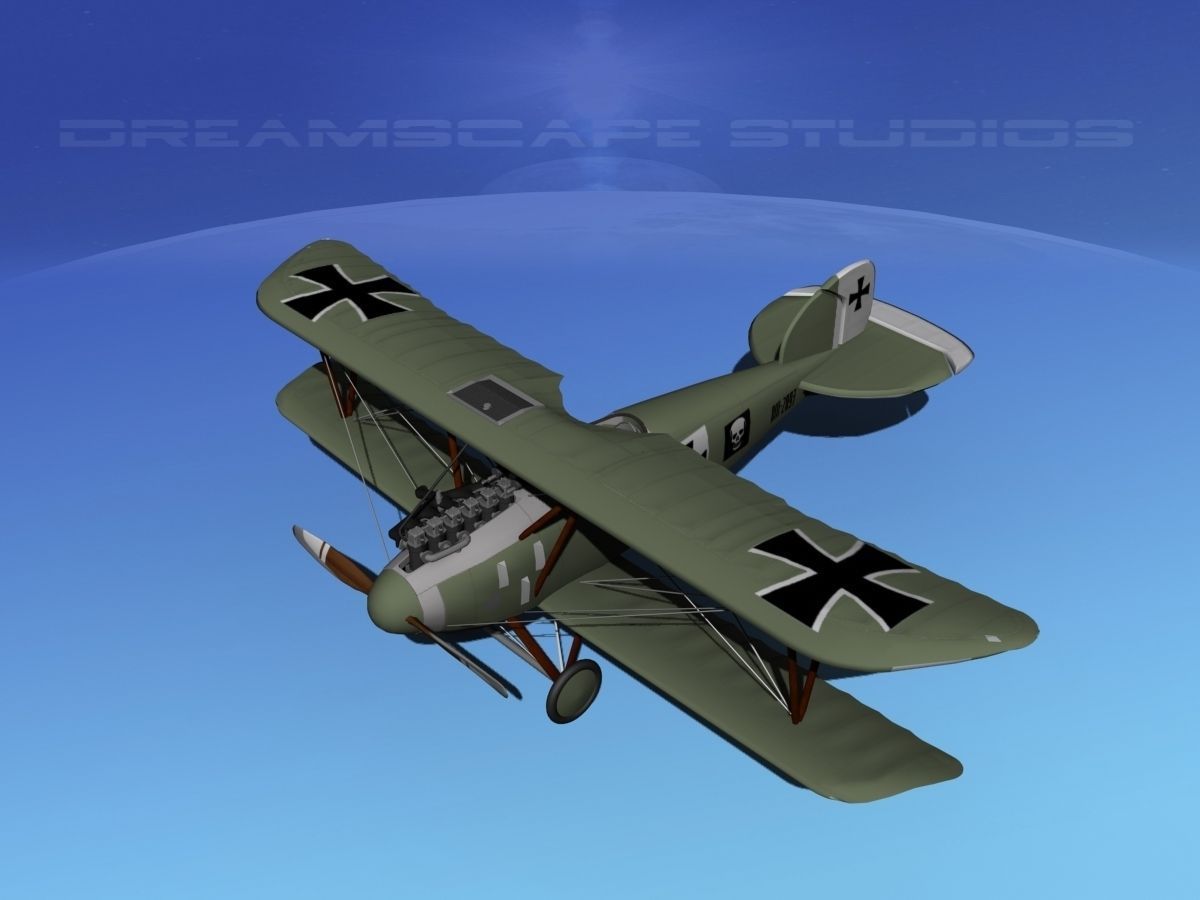 Albatross D III Fighter V04 3D model_10