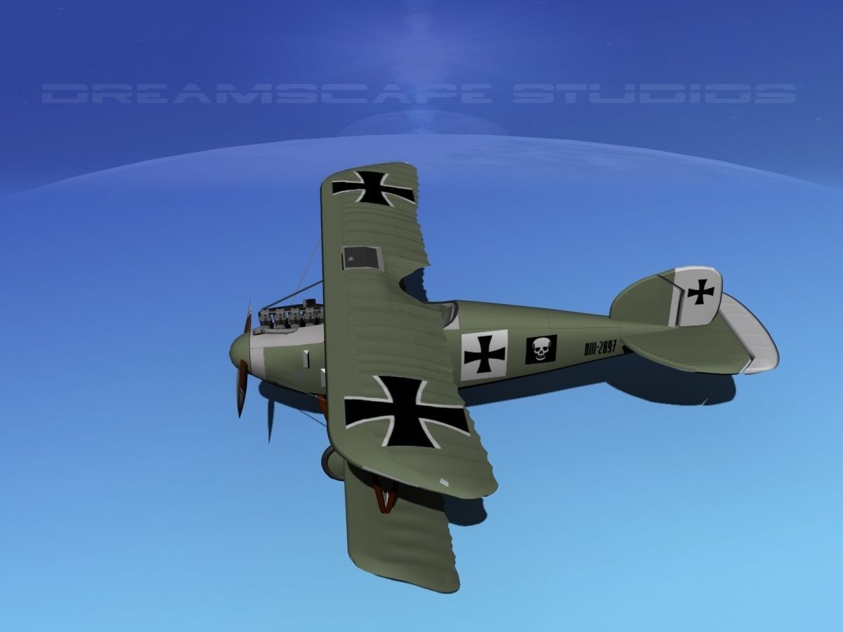Albatross D III Fighter V04 3D model_9