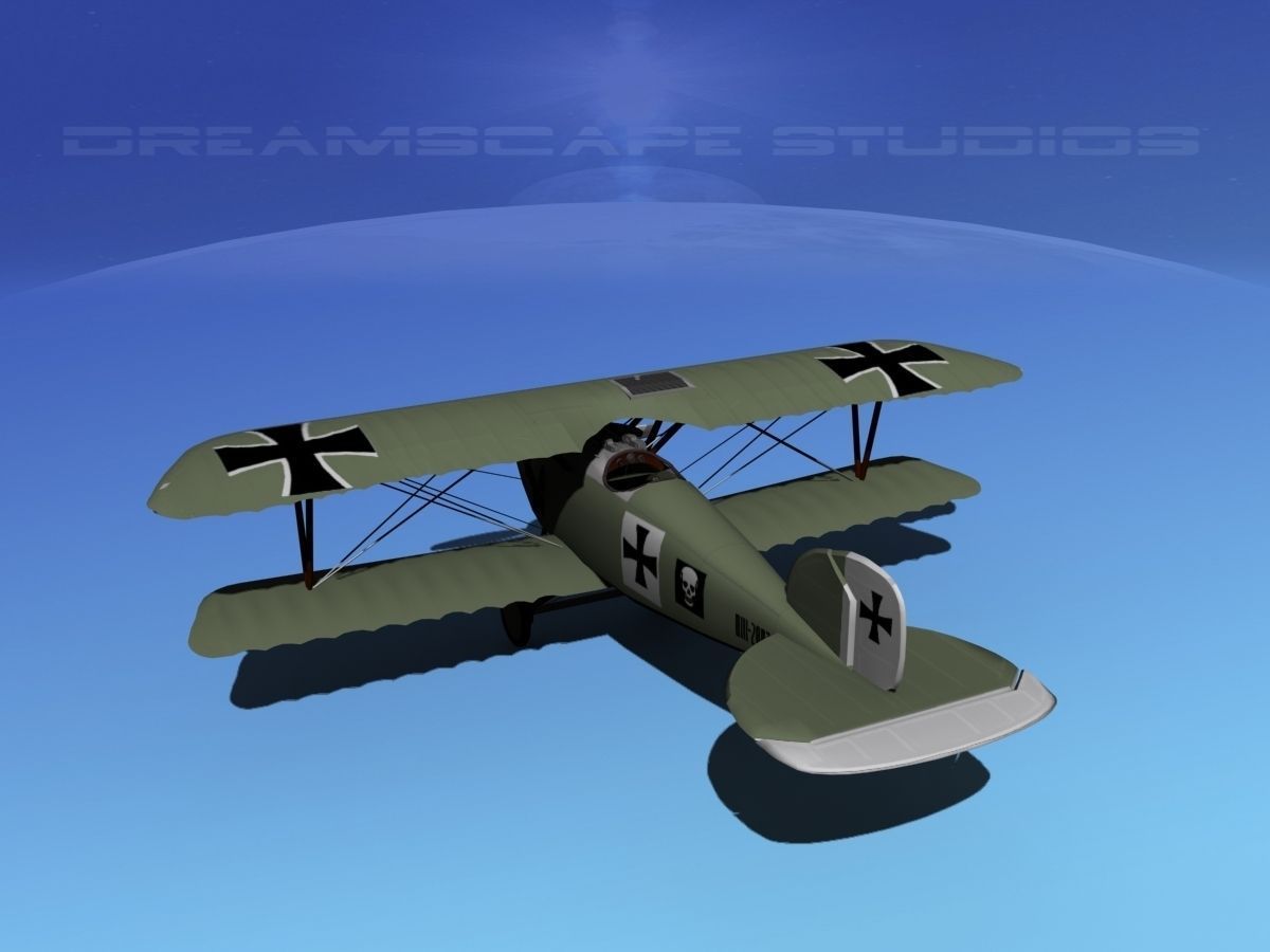 Albatross D III Fighter V04 3D model_7