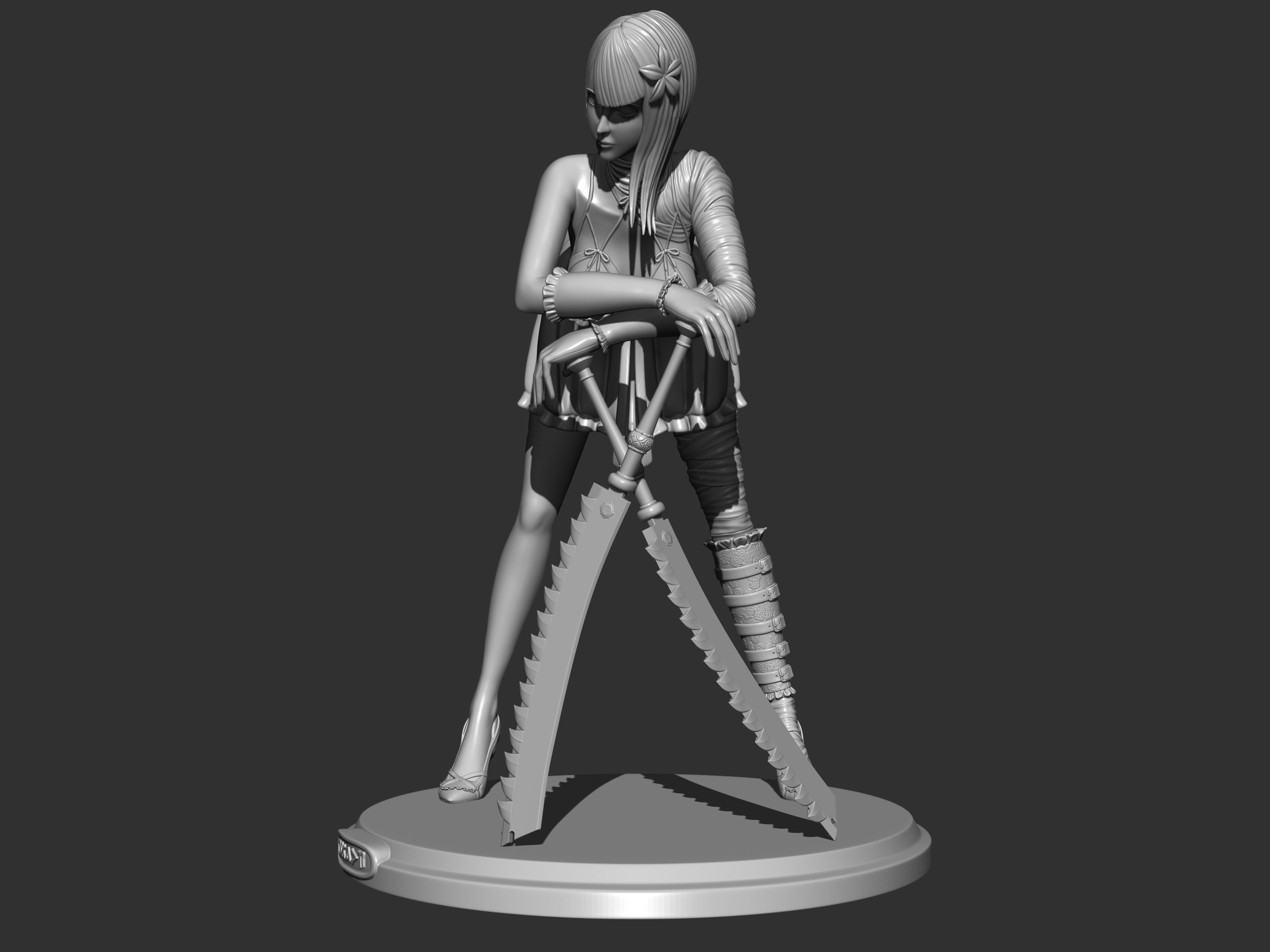 Kaine nier replicant 3d figure 3D print model_7