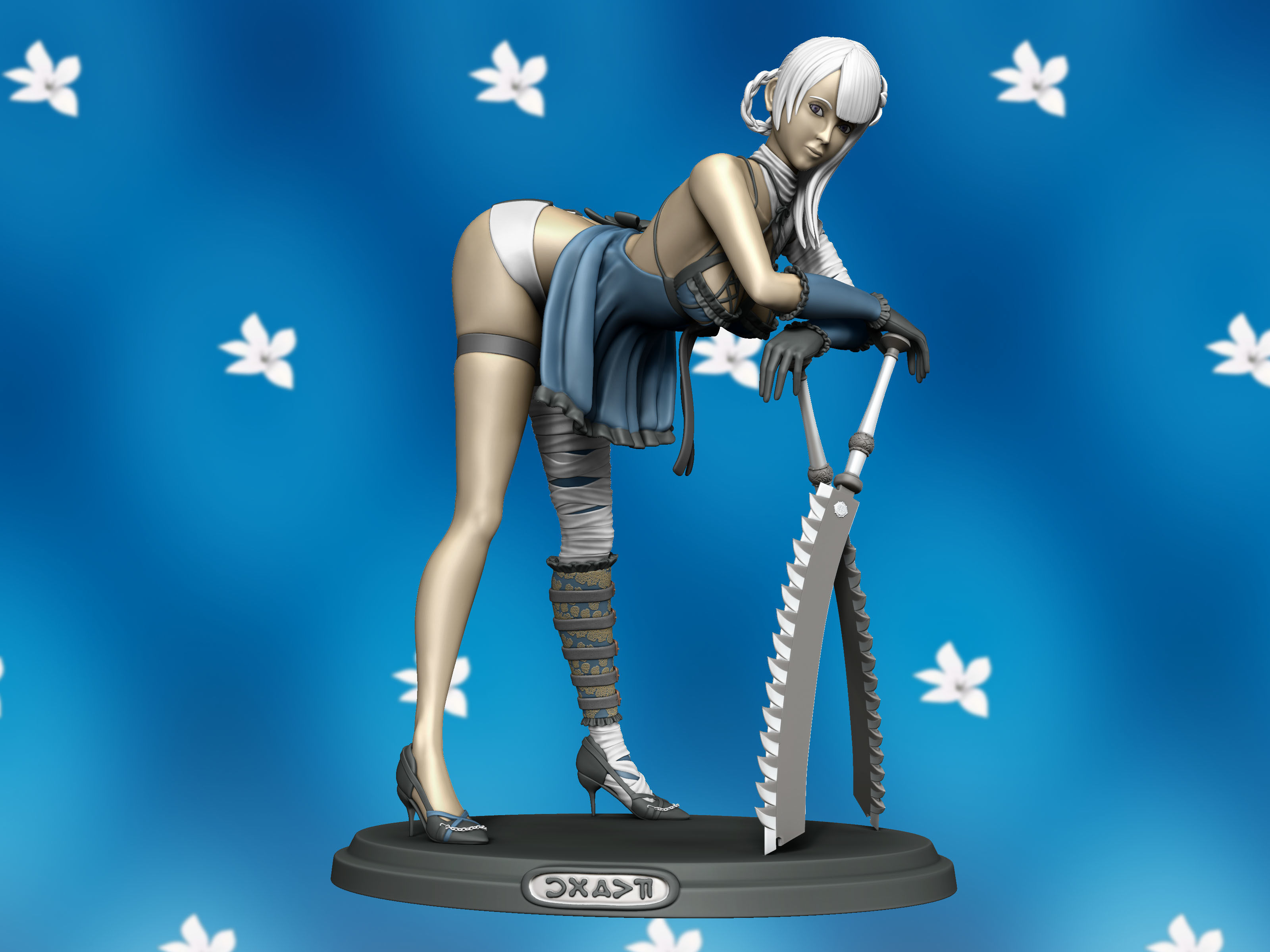 Kaine nier replicant 3d figure 3D print model_2