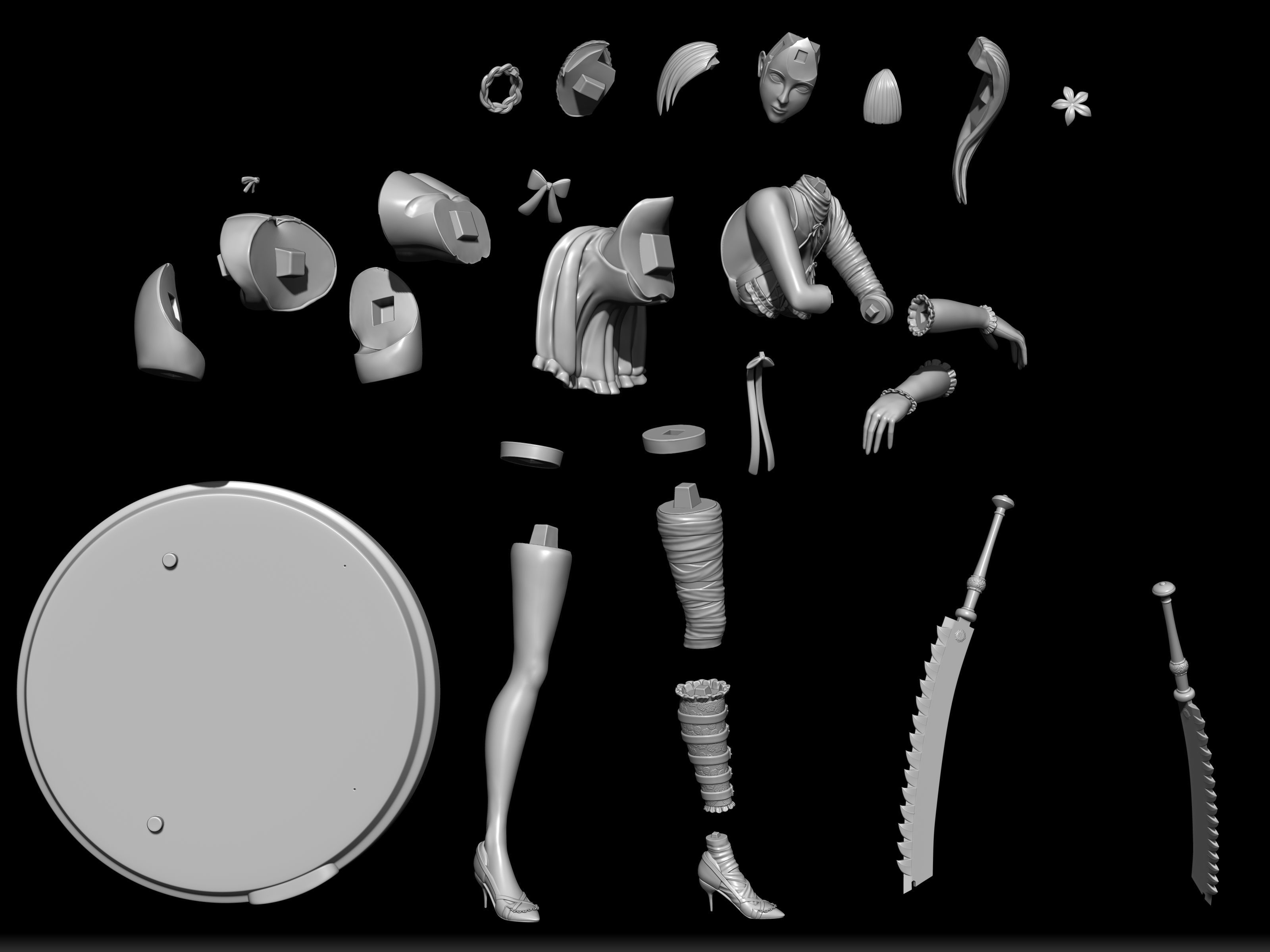 Kaine nier replicant 3d figure 3D print model_10