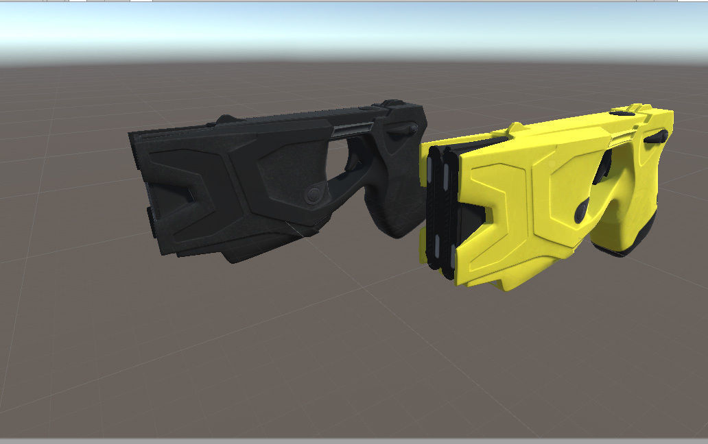 Taser X2 game ready model - black and yellow Low-poly 3D model_8