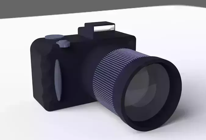 Camera with lens
