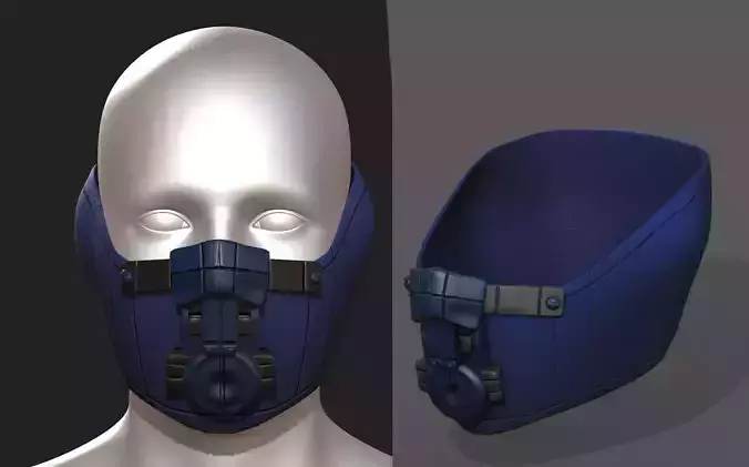 Gas mask protection futuristic technology armor 