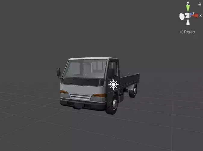 Isuzu Elf truck Low-poly 3D model