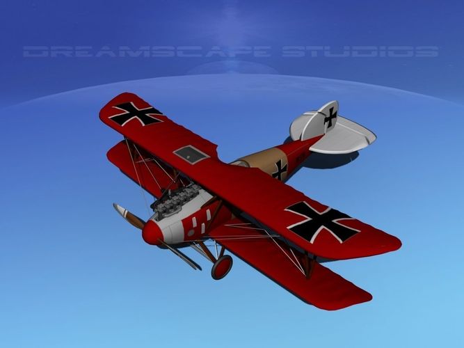 Albatross DIII Fighter 3D model