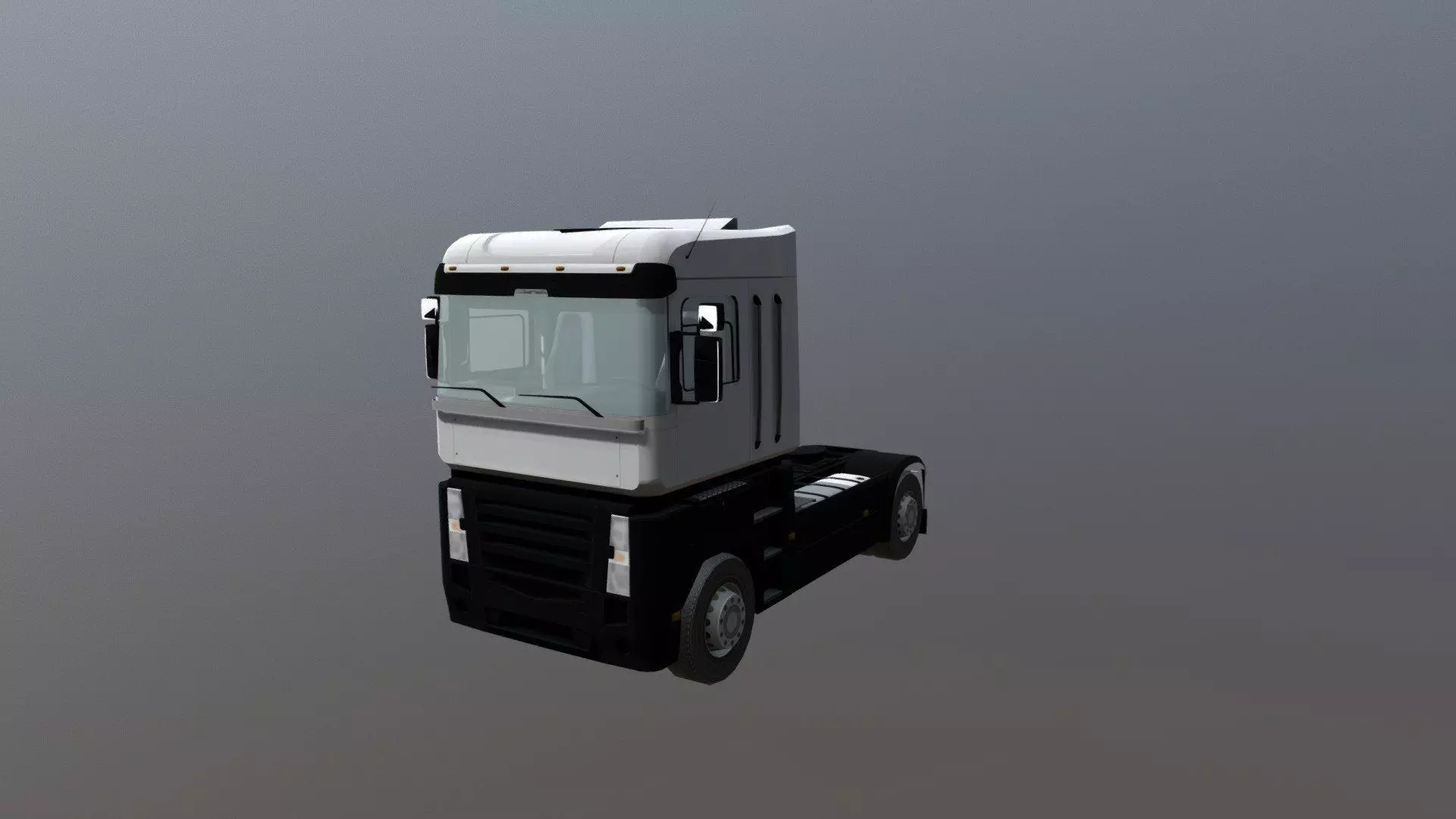 Renault Magnum Low-poly 3D model_0