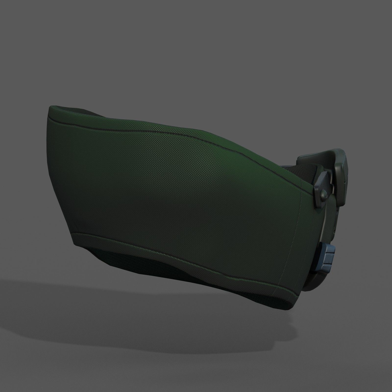 Gas mask fabric futuristic protection isolated  Low-poly 3D model_8