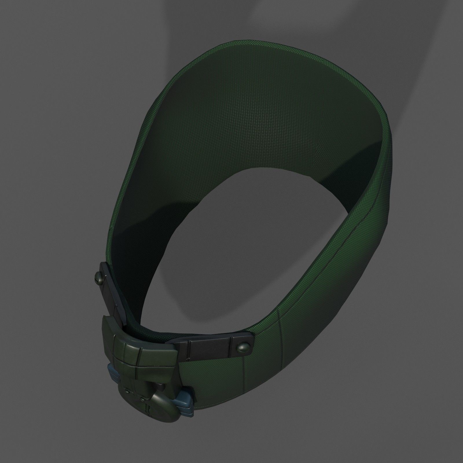 Gas mask fabric futuristic protection isolated  Low-poly 3D model_6