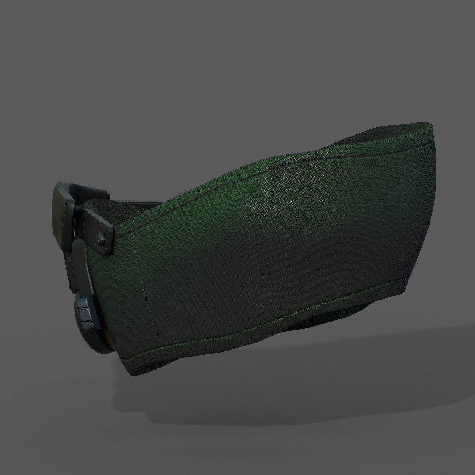 Gas mask fabric futuristic protection isolated  Low-poly 3D model_5