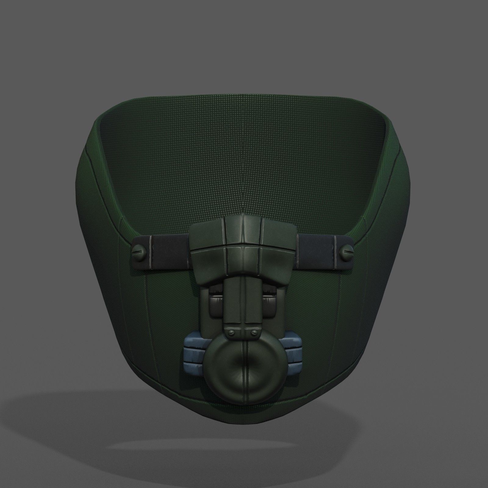 Gas mask fabric futuristic protection isolated  Low-poly 3D model_11