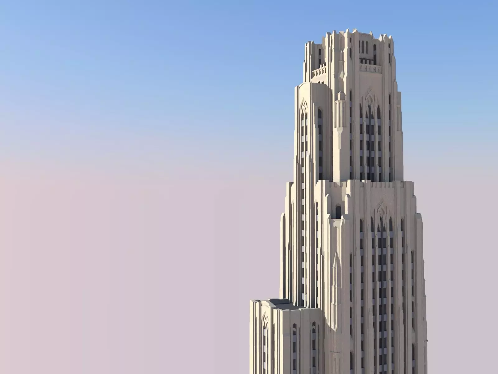 Cathedral of Learning 3D print model_0