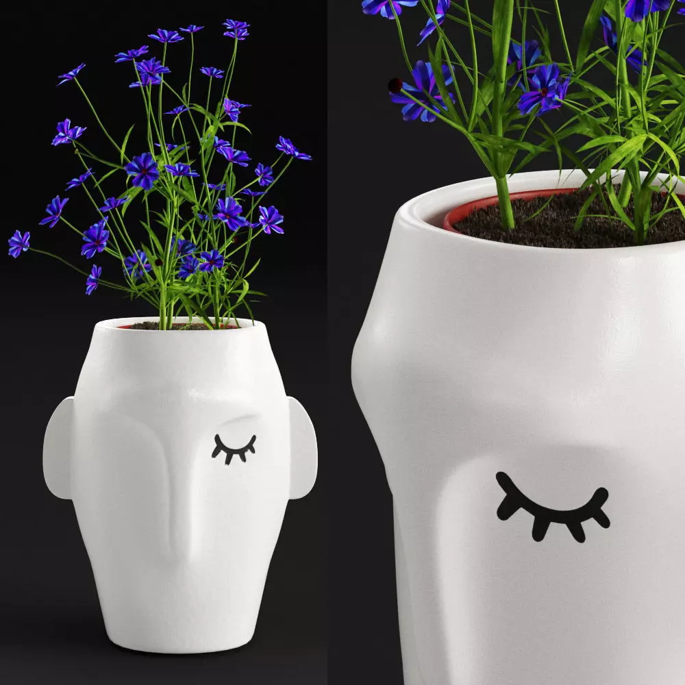 Amenna vase small 3D model_0