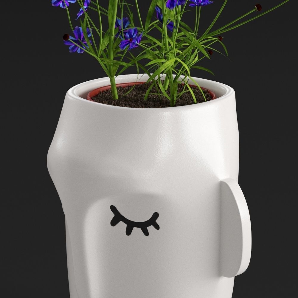 Amenna vase small 3D model_4