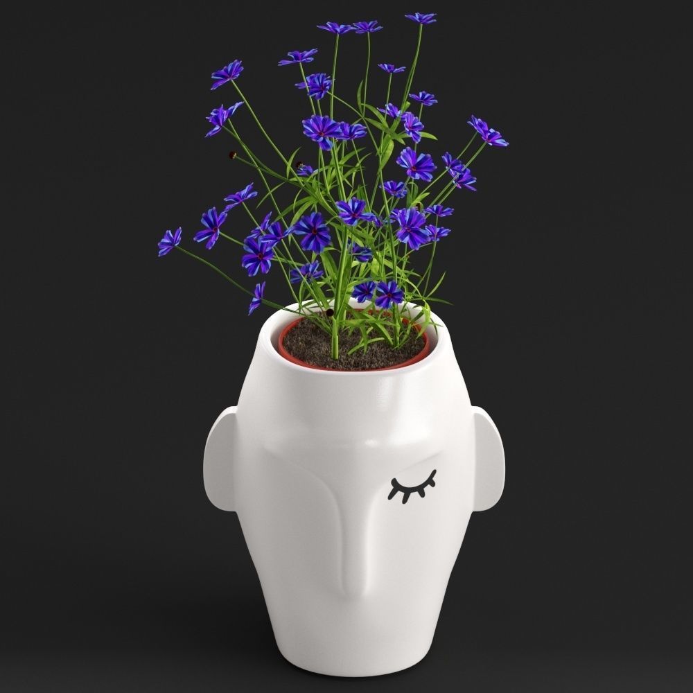 Amenna vase small 3D model_7
