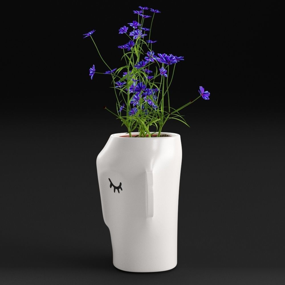 Amenna vase small 3D model_5
