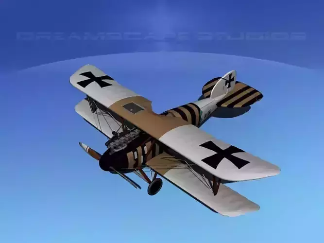 Albatross DIII Fighter 3D model