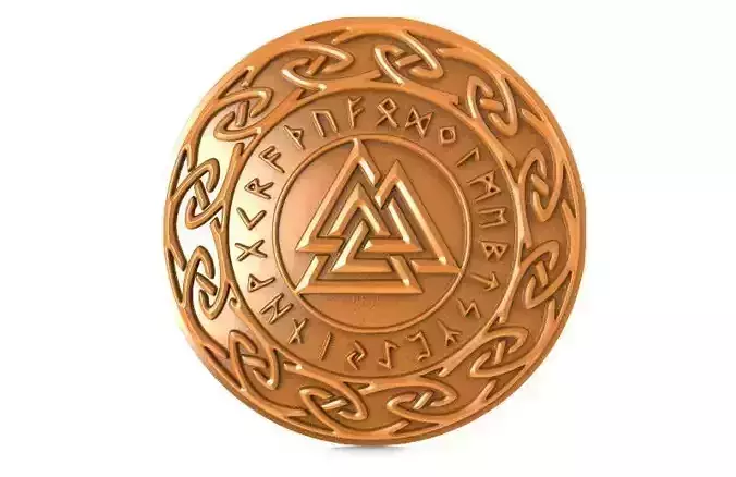 Valkunt Odin Symbol 3D print model