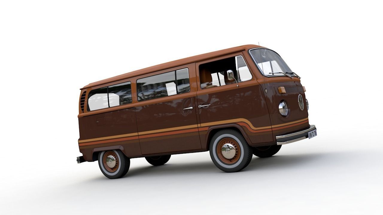 VOLKSWAGEN T2 CHAMPAGNE EDITION 1978 3D model_10