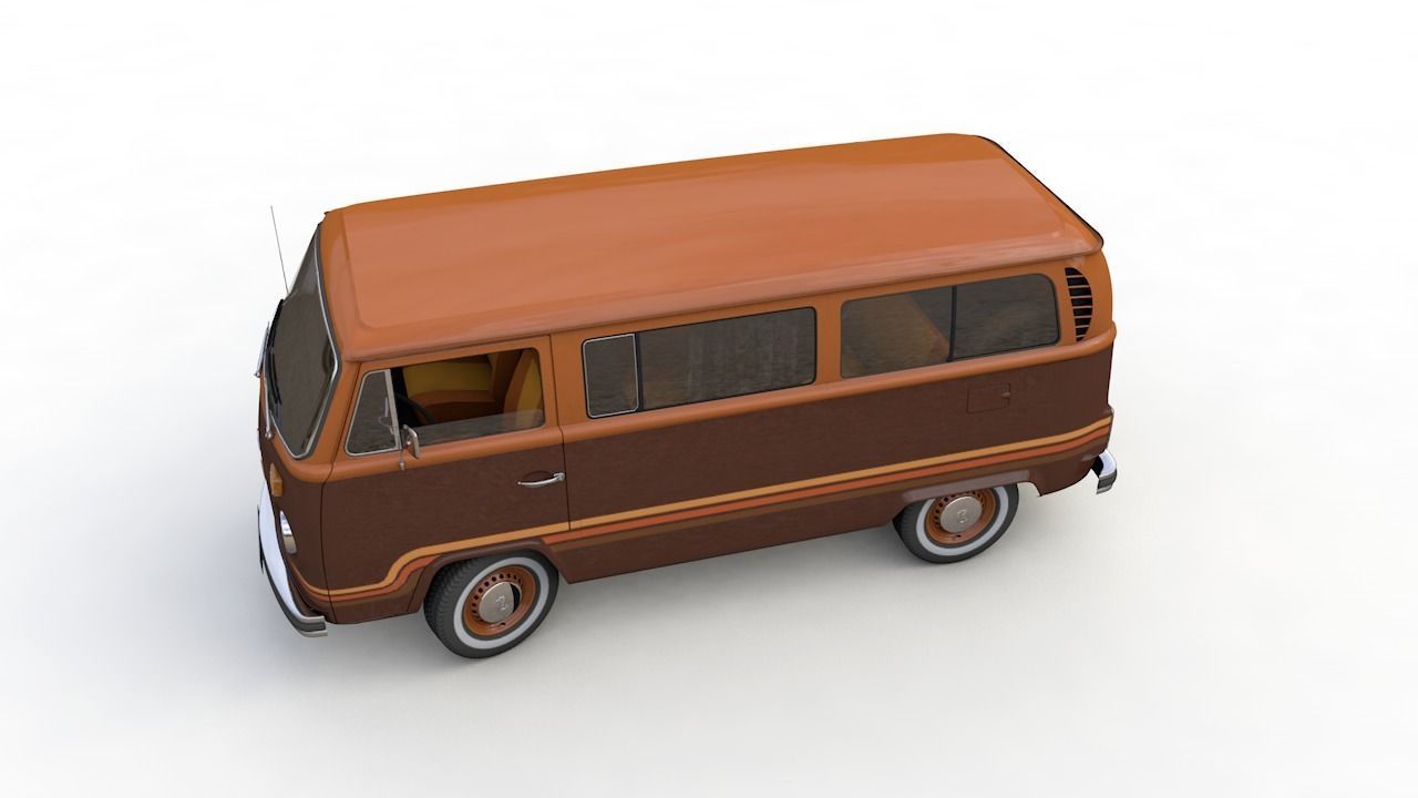 VOLKSWAGEN T2 CHAMPAGNE EDITION 1978 3D model_13
