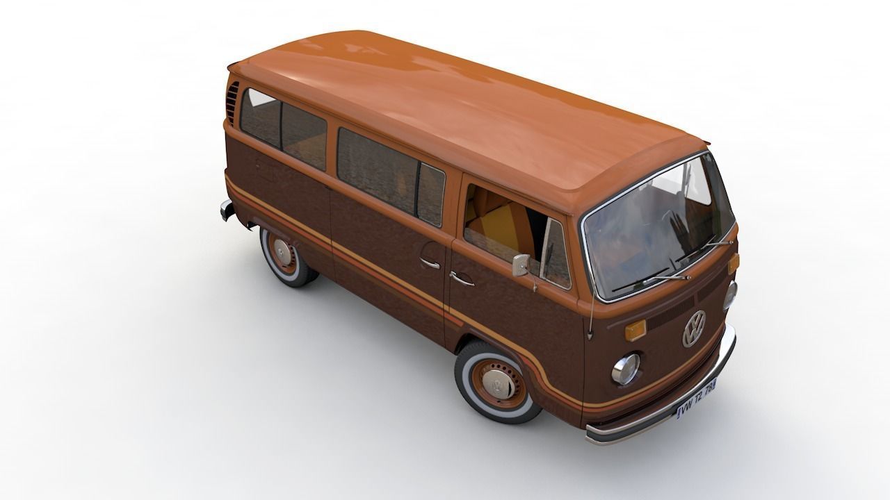 VOLKSWAGEN T2 CHAMPAGNE EDITION 1978 3D model_14