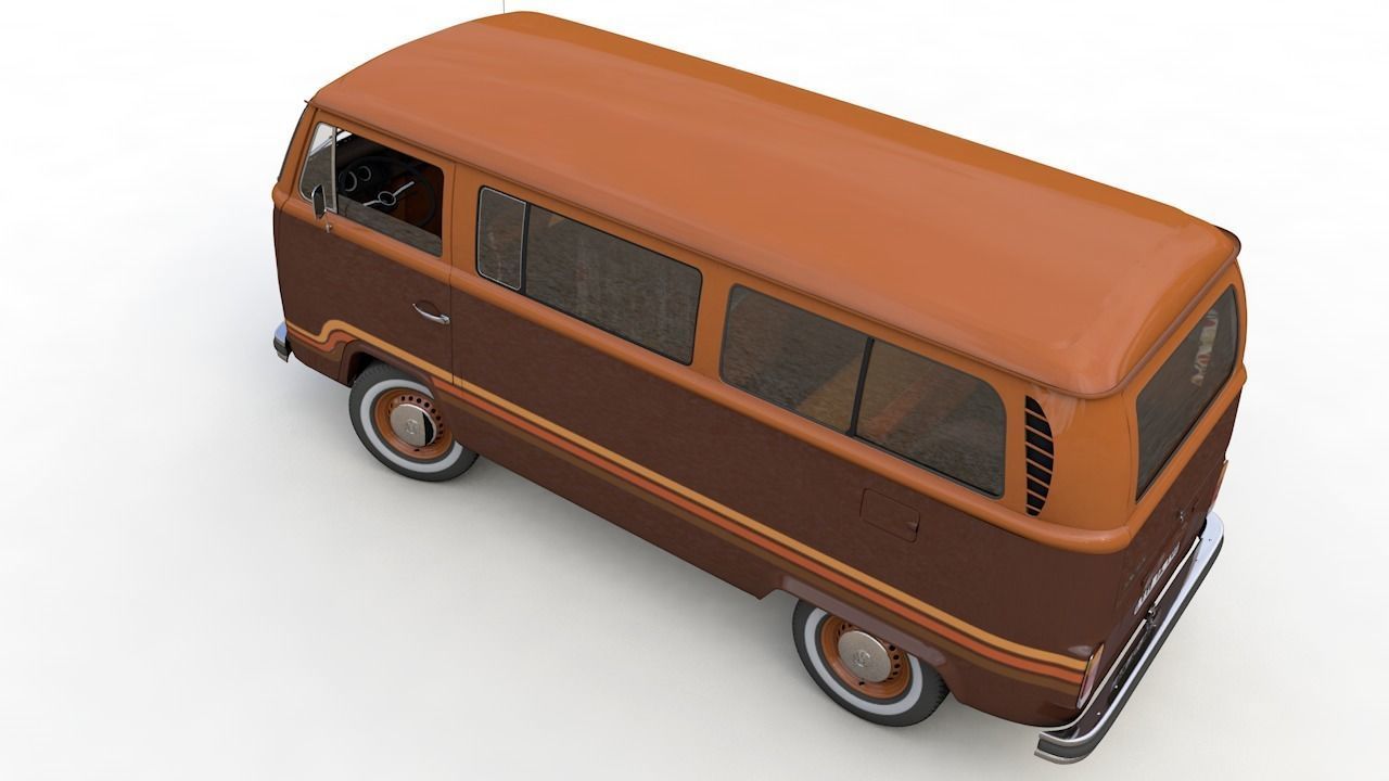 VOLKSWAGEN T2 CHAMPAGNE EDITION 1978 3D model_15