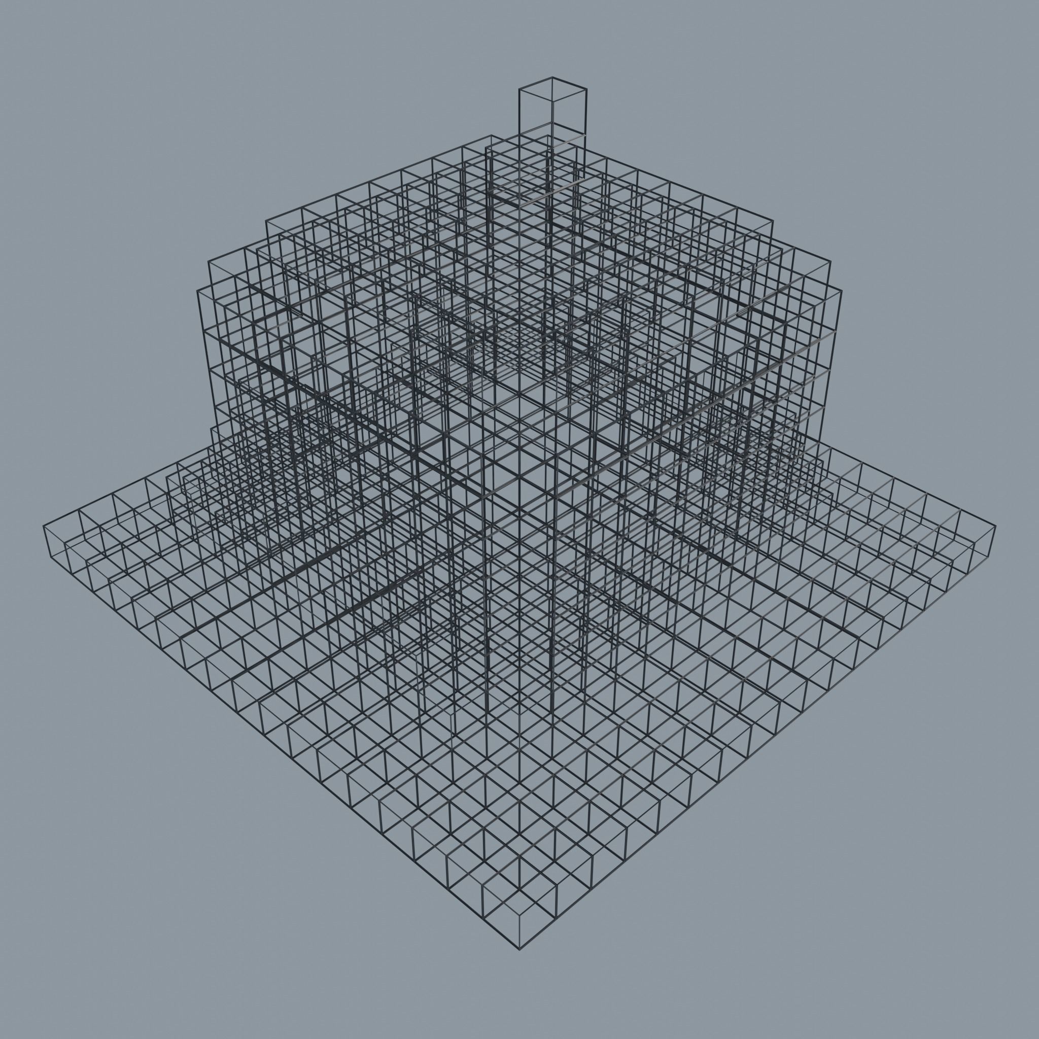 Pumpkin house minecraft Free low-poly 3D model_6