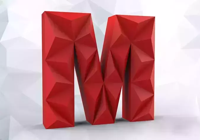 Lowpoly letter M