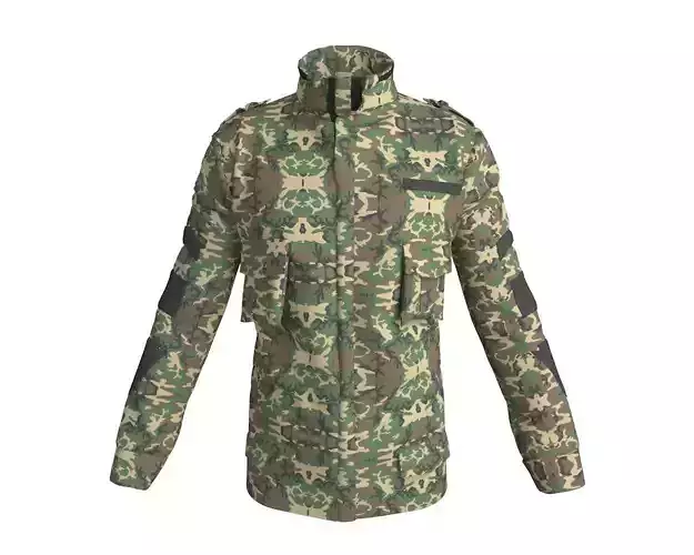 Military Uniform Jacket 3D model