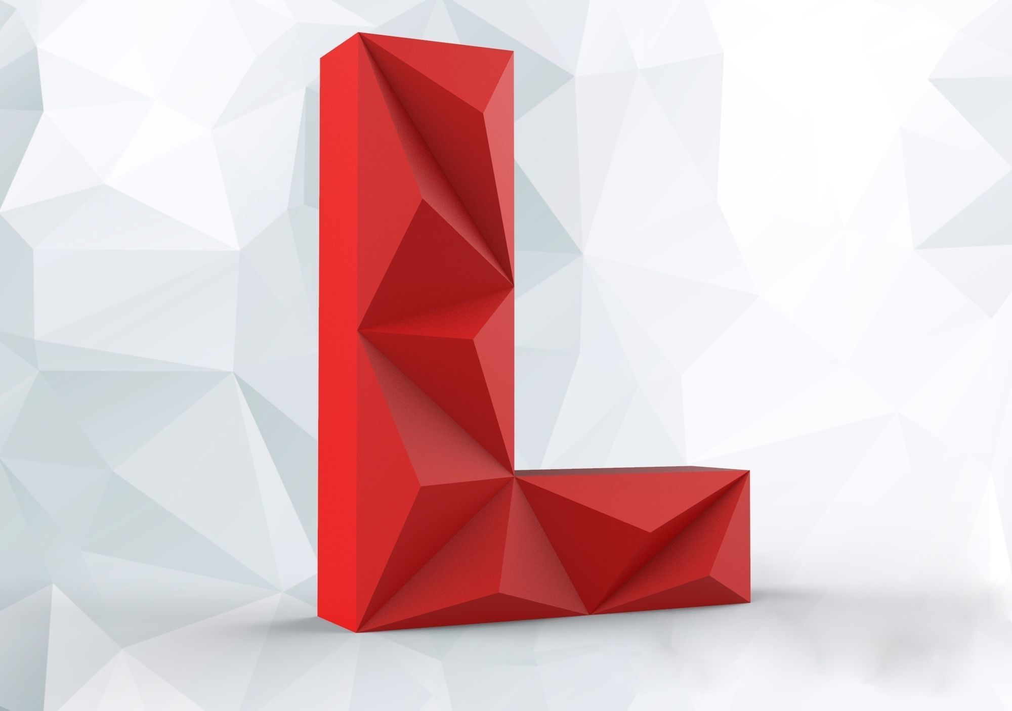 Lowpoly letter L