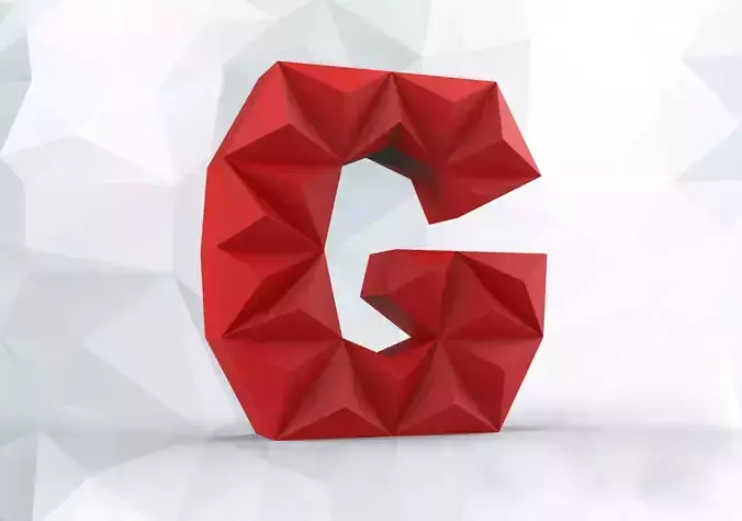 Lowpoly letter G