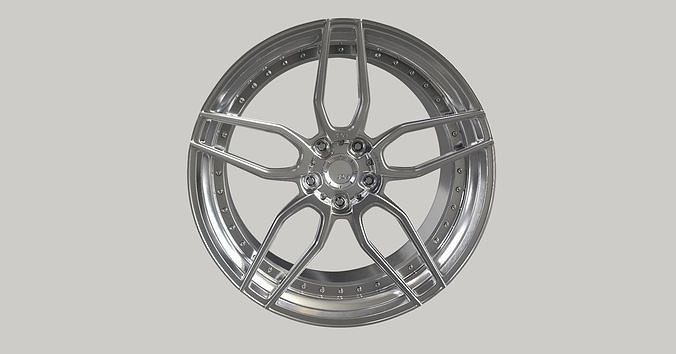 ADV1 005 racing wheel 3D model 2