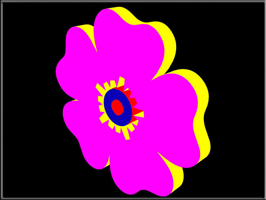 Flower 05 Low-poly 3D model_7