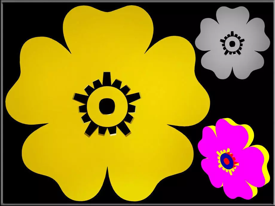 Flower 05 Low-poly 3D model_0